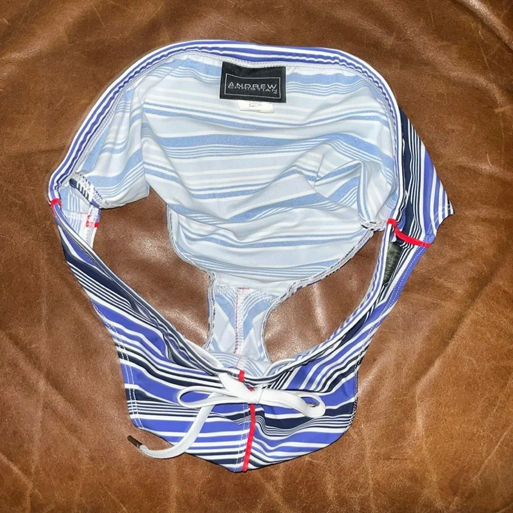 🌴 Andrew Christian Striped Swim Briefs - NWOT